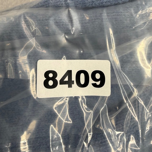 Monsieur Balmain Sweater Mens 52 Blue Wool Cashmere Quarter Zip Made in Italy - Picture 12 of 12